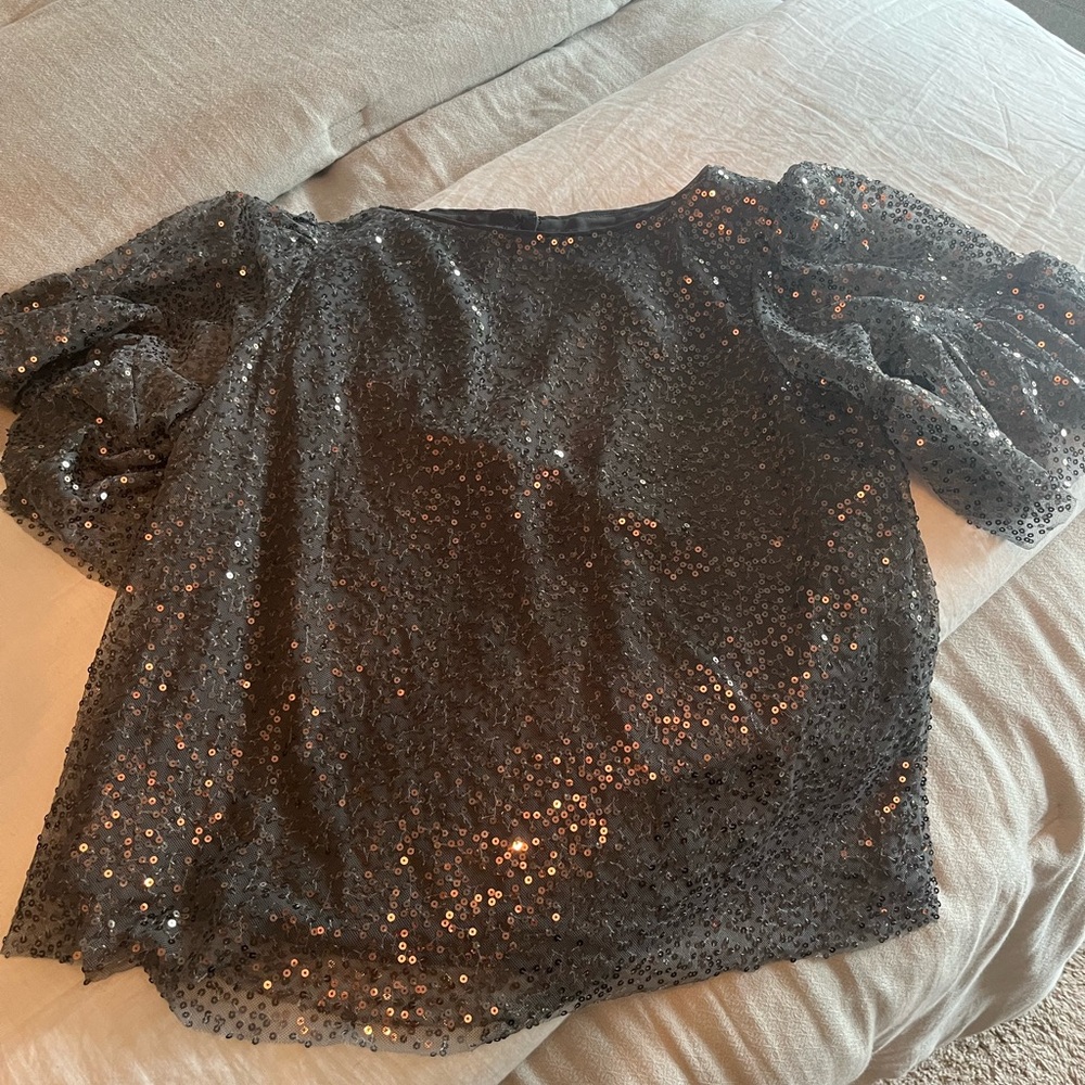 Anthropologie Sequin Top